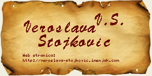 Veroslava Stojković vizit kartica